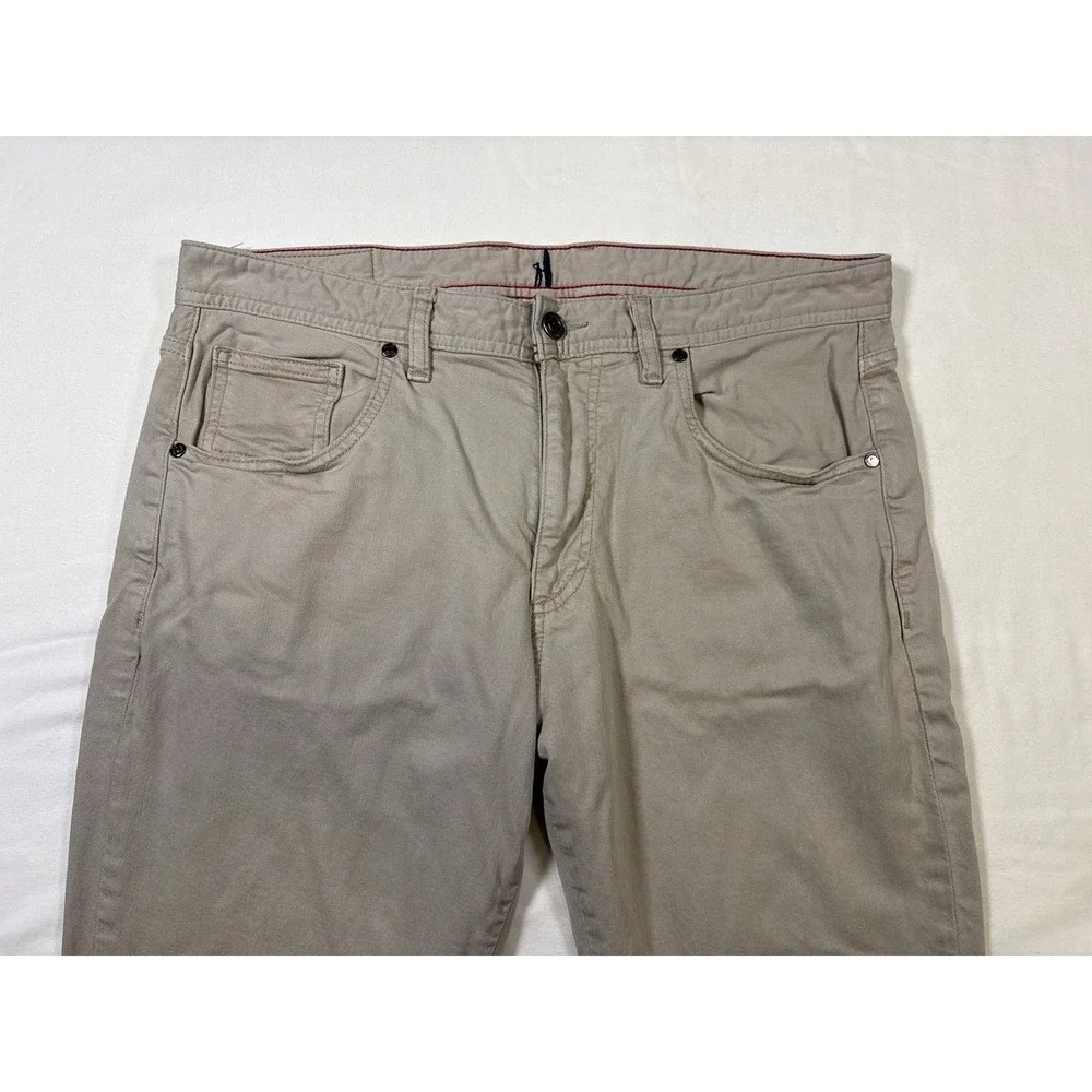 johnnie-O Hugo 5-Pocket Performance Pants Light Khaki Tan 34 x 32 ProModal